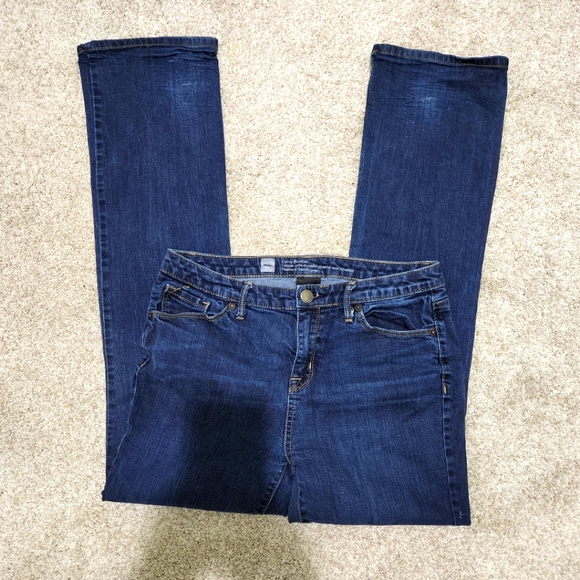 Mossimo Curvy Bootcut denim jeans. Dark blue. Size 8 regular. - Picture 8 of 10